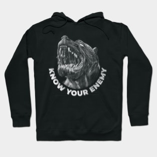 Pitbull dog with the quote "Know your enemy". Hoodie